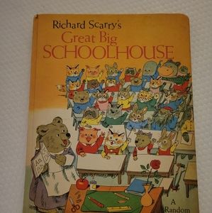 Vintage Richard Scarry's Schoolhouse book 1969